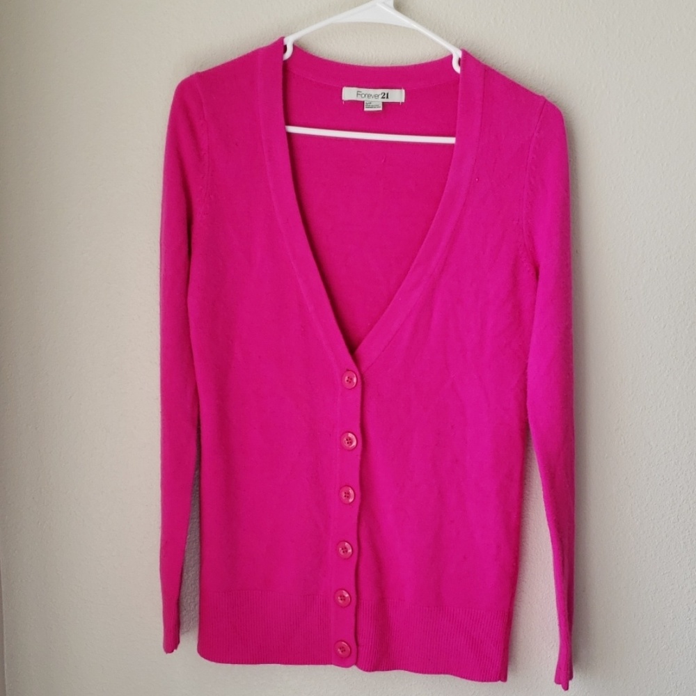 Hot Pink Cardigan